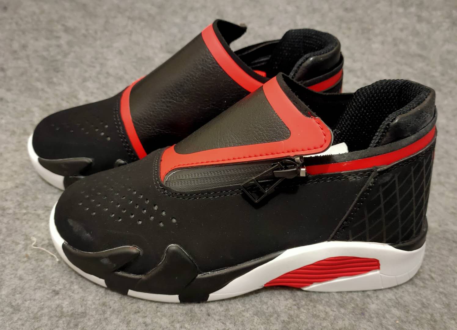 2002 Air Jordan 14 Black Red White For Kids